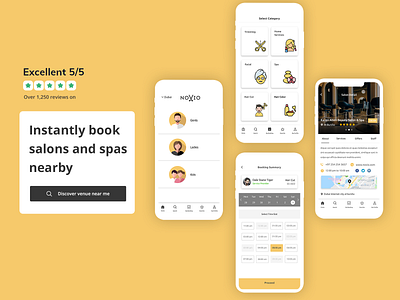 Beauty Salon Booking App - Fresha Clone app development company beauty spa app best app design devicebee fresha app clone saloon app uber for saloon