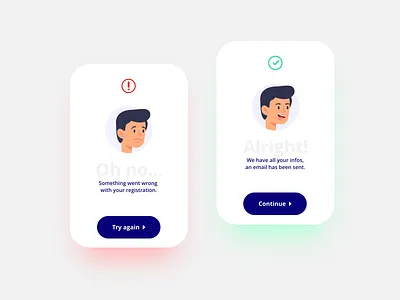 UI Challenge - Flash Message concept correct dailyui dailyui 011 dailyuichallenge flash message illustration interface ui ux wrong xd
