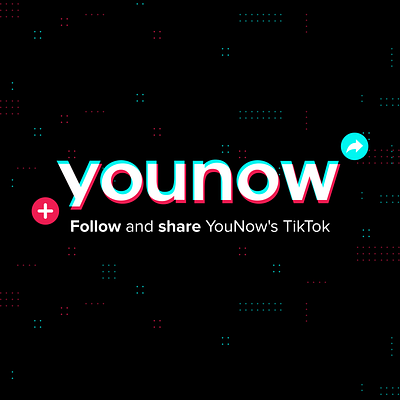 Banner for YouNow branding design graphic social app