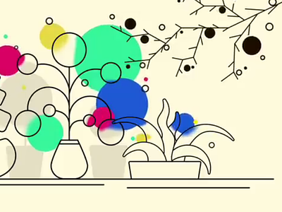 Plants — Motion Design 2danimation animation design graphic design illustration illustrator minimal minimal animation motion design motion graphics plant animation