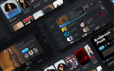 Designing a Streaming Music User Experience for TV Screens app app design collaboration concept music spotify streaming tv ui uiux ux