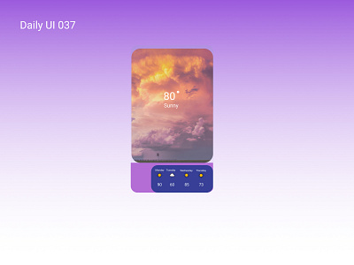 Daily UI 037 app dailyui design figma figmadesign ui ux weather app