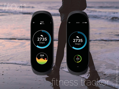 DailyUI 041 activity tracker daily ui 041 dailyui dailyui 041 dailyui041 dailyui41 dailyuichallenge fitness fitness app fitness tracker health tracker heartrate pedometer step counter steps uidesign xiaomi xiaomi mi band