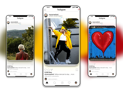 Instagram concept app design feed instagram instagram post interactive design personal personality ui uidesign uiux