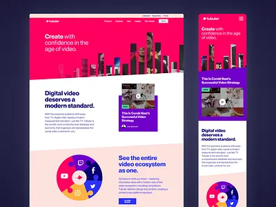 Tubular Website Redesign interface site site design ui uidesign ux uxdesign web web design webdesign website