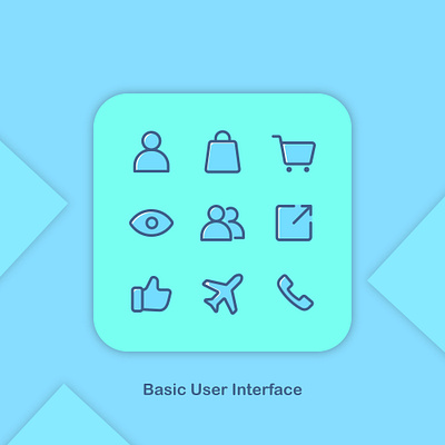 Icons Basic User Interface 64 px icons mobile app mobile ui ui uidesign