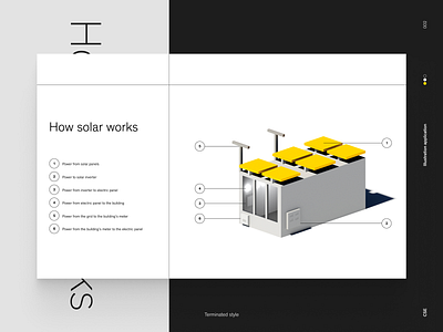 Illustration application 3d diagram illustration light shadow solar energy solar panels