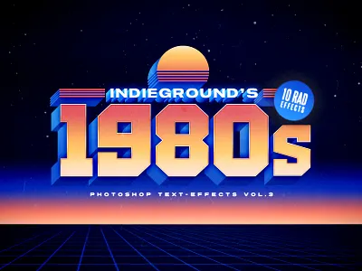 80s Photoshop Text Effects Vol.3 1980s 80s 80s style logo mockup nostalgia photoshop psd retro retrowave style synthwave template text effect text styles vintage