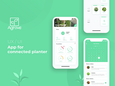 Agrove app apple connected object design ios iot iot development mobile app ui uiux ux