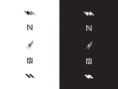 Letter N mark marketing n next unused concept