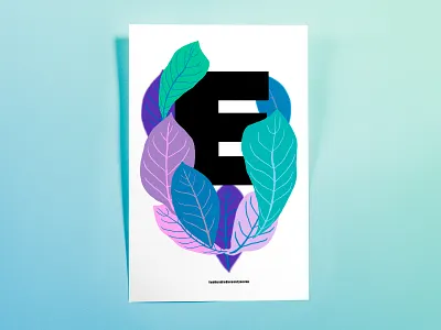 Poster TwoHundredSeventySeven: E design hand drawn illustrator cc minimal poster poster challenge