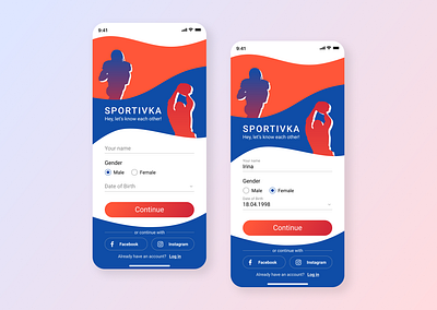 Sport App | First screen design designs illustration ui ux web webdesign