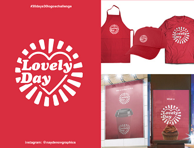 "Lovely Day" logo. 30 days 30 logos challenge. 3rd of September 30daychallenge branding design flat icon illustration illustrator logo logo design logo design concept logo designer logo designer for hire logo inspiration logo inspirations logo maker free logodesign logotype lovely lovely day vector