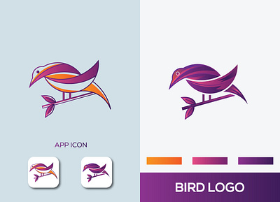 Bird Logo abstact app app design app logo design bird bird icon bird illustration birdlogo birds branding color logo flat graphicdesign icon illustraion lineart logo design minimal unique logo