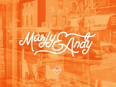 Marjy & Andy Script branding design illustration logo miami script script lettering type typography vector