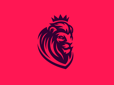 Lion Logo Design cat crown icon king lion lion logo lion mascot lion mascot logo logodesign mascot mascotlogo soccer wild