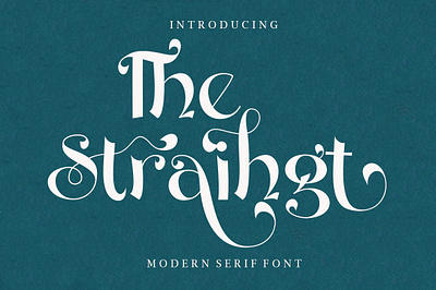 The Straihgt - Modern Serif Font calligraphy font design designer font fonts lettering logo logos modern calligraphy modern serif font professional sans serif sans serif font sans serif fonts sans serif typeface serif font serif fonts simple typeface typography