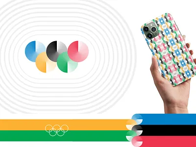 Olympics design. branding colors design geometric illustration logo mark modern olympics pattern sport symbol