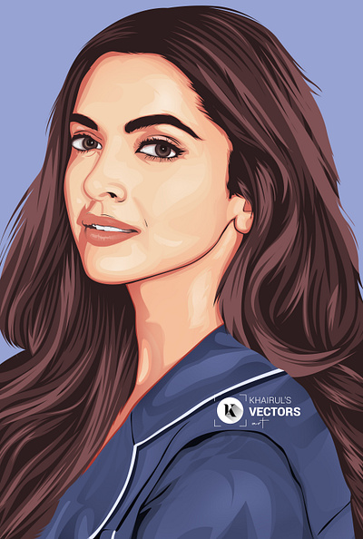 Deepika Padukone(Cartoon Portrait) cartoon design illustration minimal portrait art portrait illustration vector vector illustration vectorart vexelart