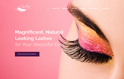 Beauty Studio Website colorful ui ui ux ux web design web developer web development webdesign website website design