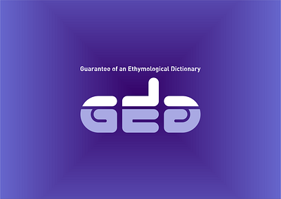 Guarantee of an Ethymological Dictionary design icon illustration logo typography