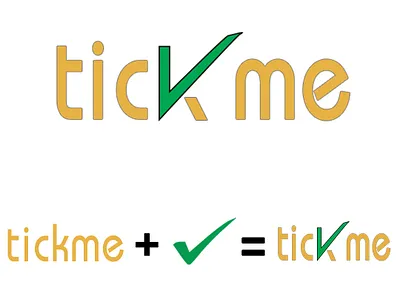Tickme app brand branding illustration logo symbol typography vector