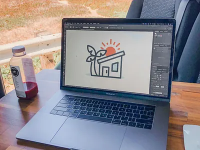 Vacation Rental 🌴 custom icons house house illustration icon designer icons icons design iconset island paradise setup sprinter vacation rental van workspace