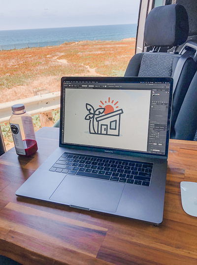 Vacation Rental 🌴 custom icons house house illustration icon designer icons icons design iconset island paradise setup sprinter vacation rental van workspace