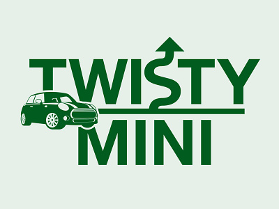 Twisty Mini branding logo mini cooper