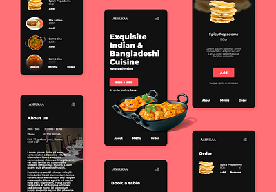 Ashukaa Indian and Bangladeshi app branding design flat minimal ui ux web website