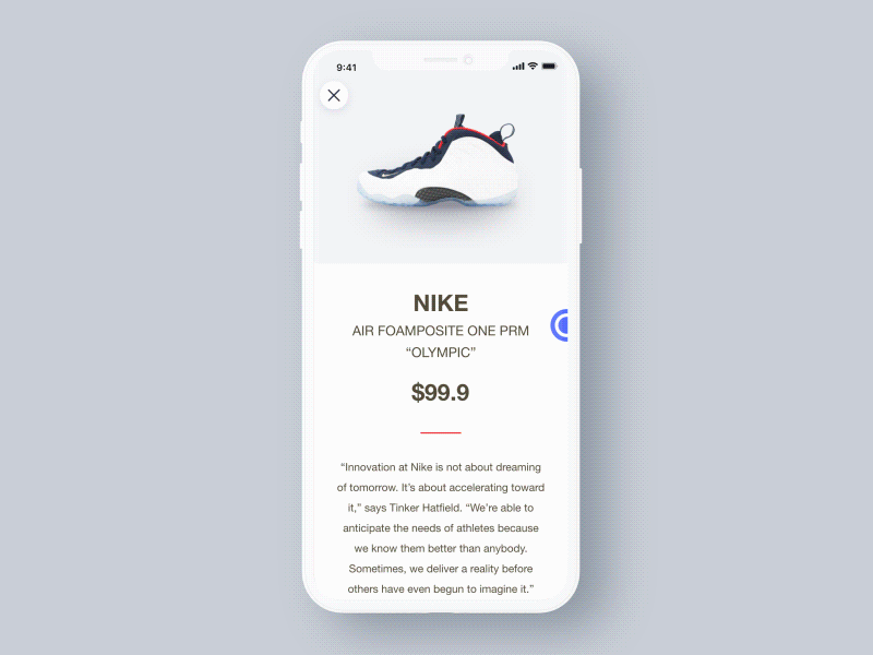 Mobile Product Page