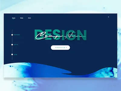 Landing page For Design competition design typogaphy uidesign uiux