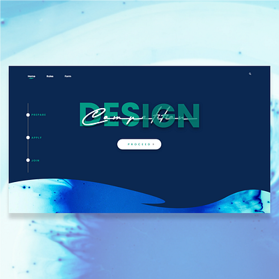 Landing page For Design competition design typogaphy uidesign uiux