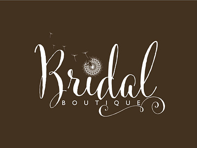 Bridal Boutique graphic design logo vector