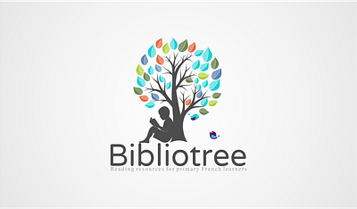 Bibliotree design graphic design logo typography