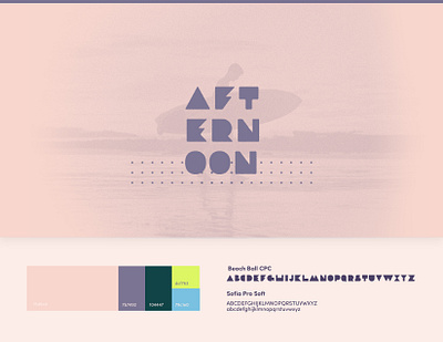 Afternoon Style Guide branding concept design logo package design packaging pink product typogaphy typography wordmark