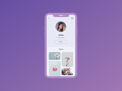 User Profile #DailyUI #006 006 app app design application button colors daily daily ui design figma flowers pink profile ui uidesign user user profile