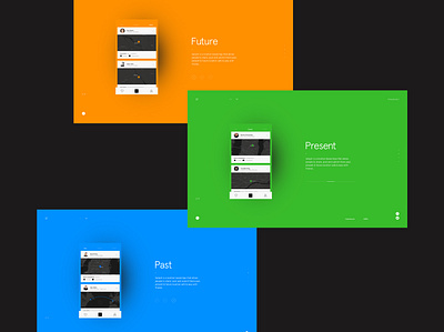 Swipsh - Future, Present & Past animation branding esa minimal transition ui ux website