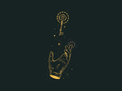 El Poder de Decidir - Kimé hand illustration illustration art illustrations key mystic