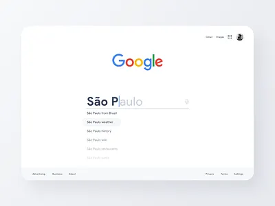 Google Search Redesign all clean design google gray homepage interface light minimal mobile product design redesign search simple ui web