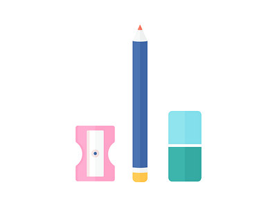Day 248 - 366 Days of Illustration Challenge - MintSwift back to school digital illustration drawing tools education eraser flat design flat illustration flatdesign illustration illustrations illustrator mintswift office supplies pencil school sharpener stationery vector vector art vector illustration