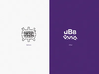 Universo Black Brasil - Before - After before and after graphicdesign logo logotype