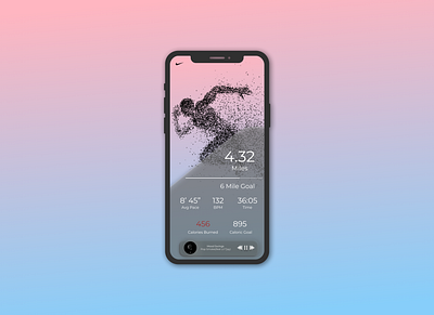 Daily UI 041 cardio daily ui daily ui 041 daily ui 41 dailyuichallenge exercise exercise app exercising nike nike run club nike running nike ui running ui user experience userinterface ux workout tracker workout tracker design workout tracker ui