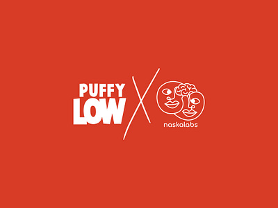 PUFFYLOW X NASKALABS branding character design characters content creation content design design illustration illustrator merch design merchandise design product design social media design socialmedia vector