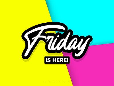 Friday is here!!!! adobe illustrator branding colors design design inspiration design of the day flat friday friday the 13th icon illustration illustrator logo minimal typography vector weekend mode