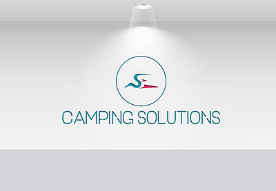 Camping Solutions m logo design logodesign minimalist professional professional logo unique