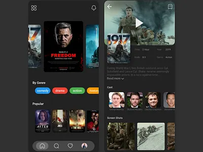 Movie app concept