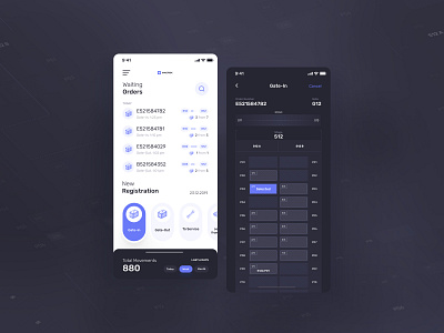 iOS Logistics - Order Dashboard balasinski components dailyui dark darkui designer figma instagram post ios logistic mobile app mobile app design webdesign