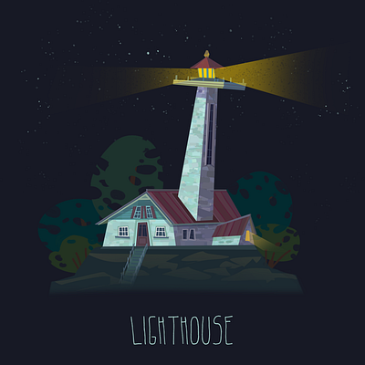 lighthouse background building cartoon design game house