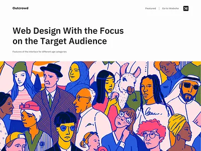 Web Design With the Focus on the Target Audience - Blog Post branding colors design illustration landing landing design landing page landing page design web web design webdesign website website design websites